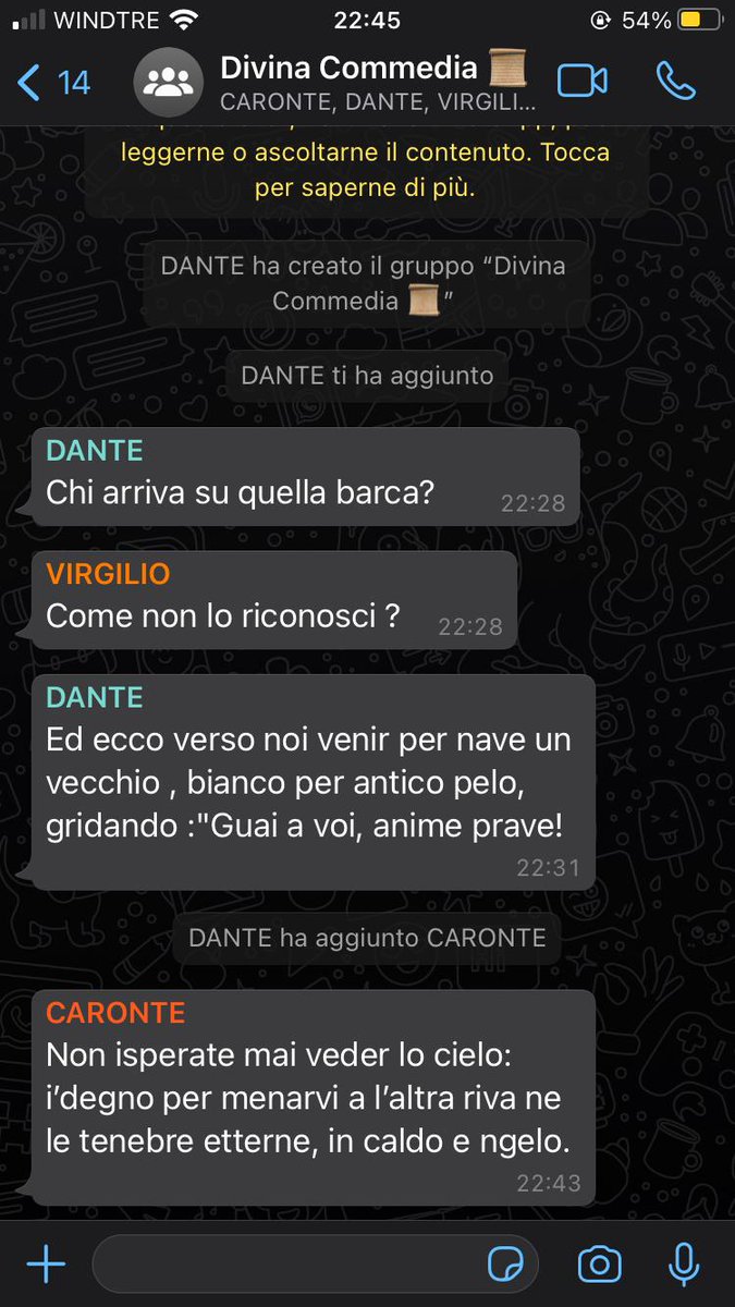 ICVitrioliPrin's tweet photo. #DanteSocial  In un luogo così minaccioso , meglio messaggiare. Sara S. , classe 2^A @MuseCALABRIA @RaiGulp @MIsocialTW https://t.co/I6fmiowIZG