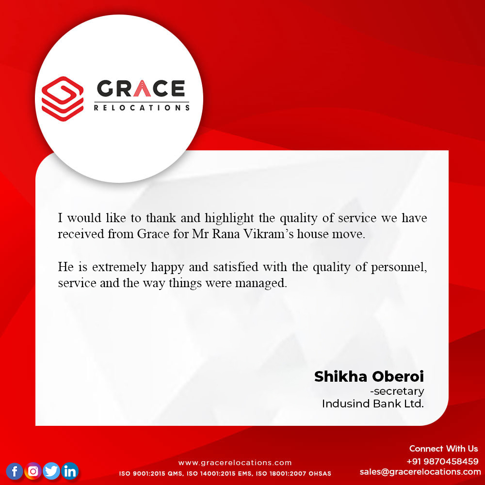 GraceRelocation's tweet image. Happy clients are our ultimate goal!! This is what we strive for, this is what motivates us !!!
Connect with us to know more ------ &amp;gt;&amp;gt;&amp;gt;+91 9870458459

#relocation #relocationservices #relocationspecialist #relocationexperts #testimonial #happyclient #contactus #happycustomers