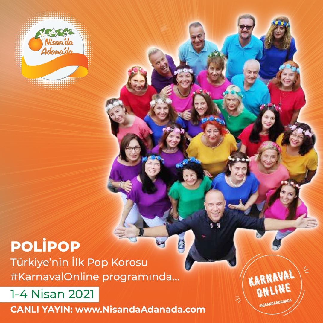 <a href="/PoliPopKoro/">PoliPop Koro</a> 1-4 Nisan’da #KarnavalOnline programında... 
👇🏻👇🏻👇🏻
NisandaAdanada.com
.
<a href="/PoliPopKoro/">PoliPop Koro</a> on 1-4 April in #CarnivalOnline ... 👇🏻👇🏻👇🏻
NisandaAdanada.com/eng