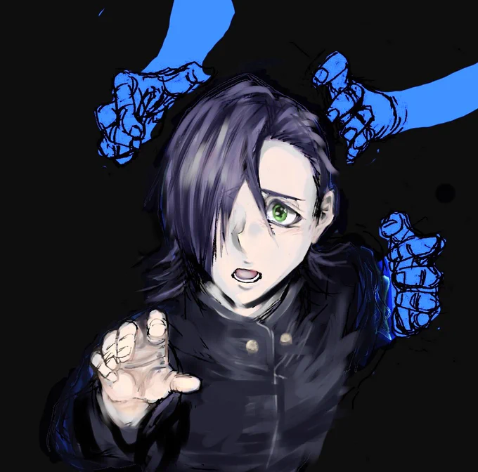描かせていただいたじゅんぺが中々いい感じにできたので感謝 