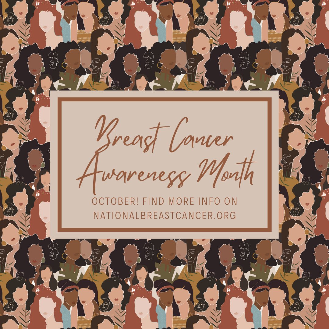 Don't forget that October is Breast Cancer Awareness Month! This month make sure to stay educated about this illness that affects thousands of women in the US. Be sure to wear pink too to spread awareness!!