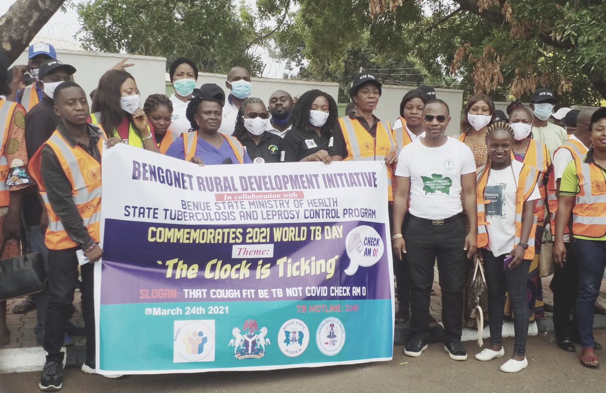 BengonetDev's tweet photo. @BengonetDev at the flag off of World TB Day 2021 &amp; motorcade parade in Makurdi by Breakthrough Action Nigeria (BA-N) @APINNigeria, @WHONigeria &amp; Benue State Ministry of Health. 

Flag off was by wife of the Dep. Gov., Justice Mary Abounu, who represented the State First Lady. https://t.co/opw0Q7GOuT