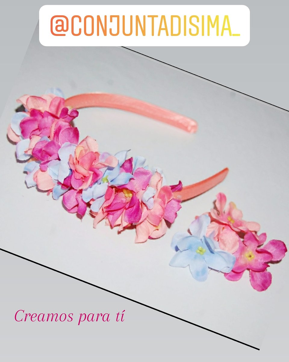 conjuntadisima's tweet photo. Buenos días y feliz jueves!
Llenemos de color, alegría y flores ésta primavera💐
No olvides vivir a diario, sólo se vive una vez👌
#soloseviveunavez❤️
#primavera2021
#diademasdeflores
#conjuntadisima
#conjuntadísima
#tocadosycomplementos
#diademasparaniñas
#eventosfelices https://t.co/mJNSN33G1z