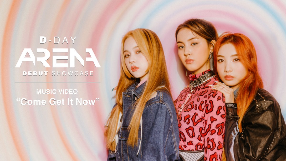 411ent's tweet image. D-DAY AR3NA DEBUT SHOWCASE 
TIME : 7PM (GMT+7)

[#AR3NA] 

"Come Get It Now"
1st Single &amp;amp; MV Release
25.03.2021 | 8PM (GMT+7)

#AR3NAdebut
#JETAIME #PRIM #MINSEO
#411Music #411ent