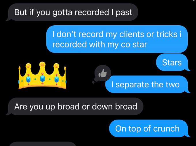 I separate my personal visits from filming even if it&rsquo;s free or if u make me mad i will never be a fuck