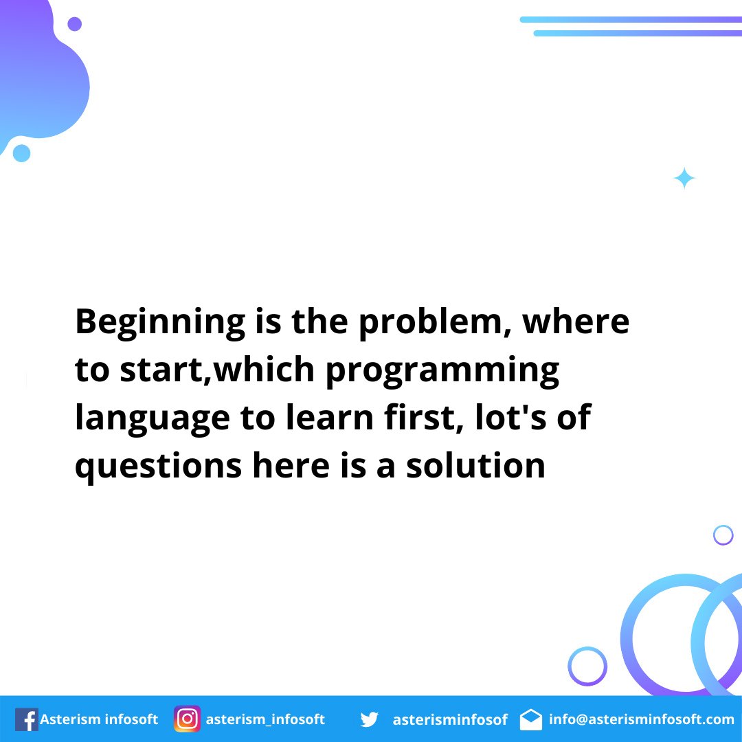 asterisminfosof's tweet photo. How to start coding and become a coder?? #MachineLearning #100DaysOfCode #programming #DEVCommunity #javascript #code #technology #tech #Developer #Coding #WednesdayMotivation #thursdaymorning #thursdayvibes https://t.co/pNGvsi9I5Z