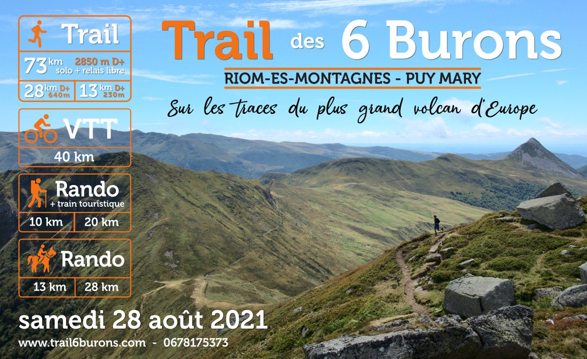 Allez, c'est reparti pour un tour, inscriptions ouvertes pour les 6 Burons 2021, y en aura pas forcément pour tout le monde ! On vous parle des petits ajustements 2021 ici même avec toutes les infos utiles pour s'inscrire :

trail6burons.com/.../6-burons-2…

<a href="/cantalauvergne/">Cantal Auvergne</a> <a href="/PuyMary_off/">Grand Site de France Puy Mary - 🌋 du Cantal</a>
