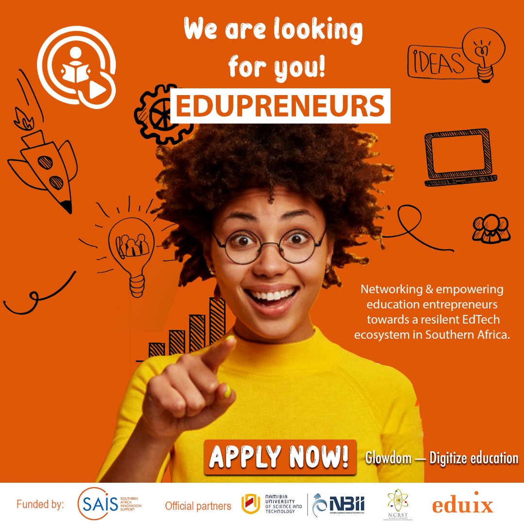 glowdom1's tweet photo. You still have time.https://t.co/lO83Hooe4N
@BongoHive
@TheLaunchPadTZ
@TheseHandsGSSE
@injiniedtech
@impacthub
@dzukaafrica 
@DreamFactoryMB
@AfriLabs
@BOPlab 
@MICTNamibia
@MoHETI
 @NCRST_Namibia
@NBII_Namibia
@unam_na
@ICTHUB
@IUM_Namibia
@TriumphantColl1
@CollegeOngenga https://t.co/o855F38keA