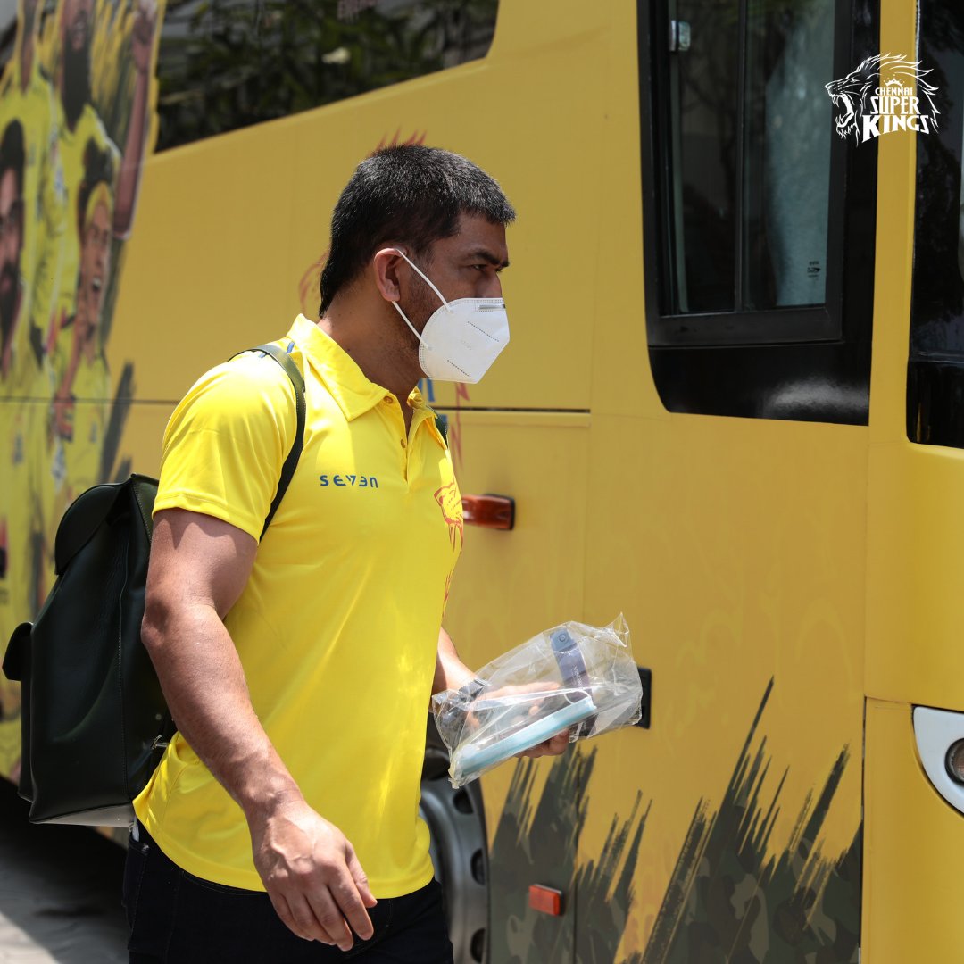 ChennaiIPL's tweet photo. #Yellove on the move! All set to coast along from the east to the west! #WhistlePodu 💛🦁 https://t.co/T2YhzRffoA