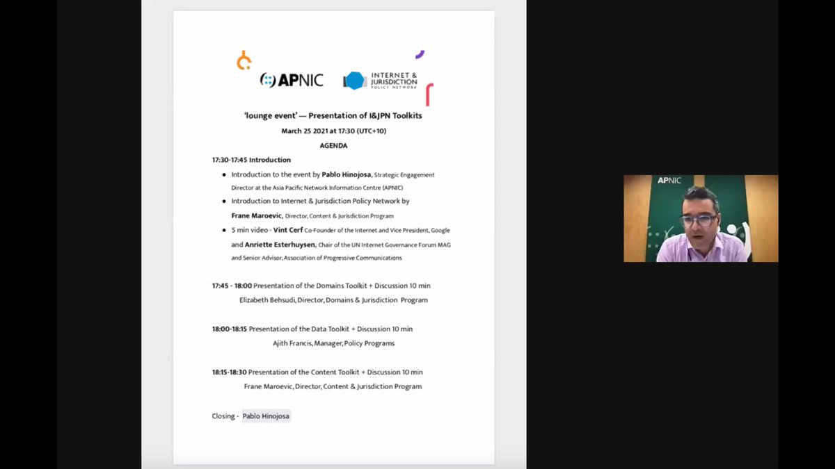 IJurisdiction's tweet image. @lphinojosa, Strategic Engagement Director at @apnic opens I&amp;amp;JPN Toolkit launch event in the Asia Pacific region #legalinteroperability internetjurisdiction.net/event/ijpn-too…