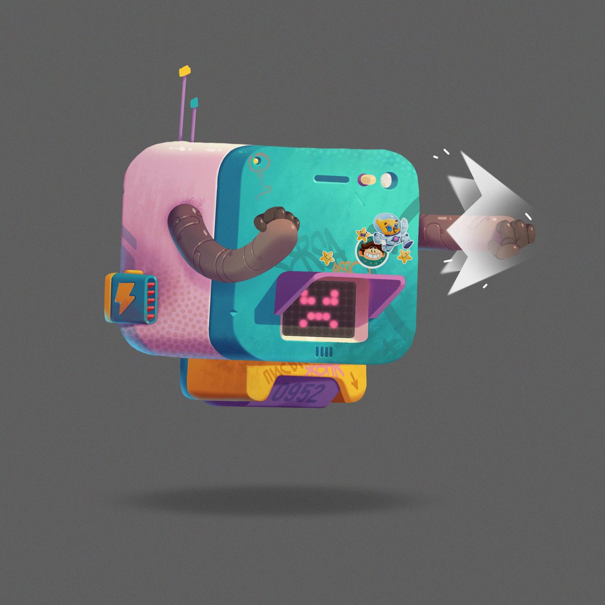 artyomka_cg's tweet photo. Battle robot for #CDChallenge
___
#characterdesignchallenge #characterdesign #robot #fight #GUTALIN_ART #ГУТАЛИН https://t.co/a8PI3nhrrM