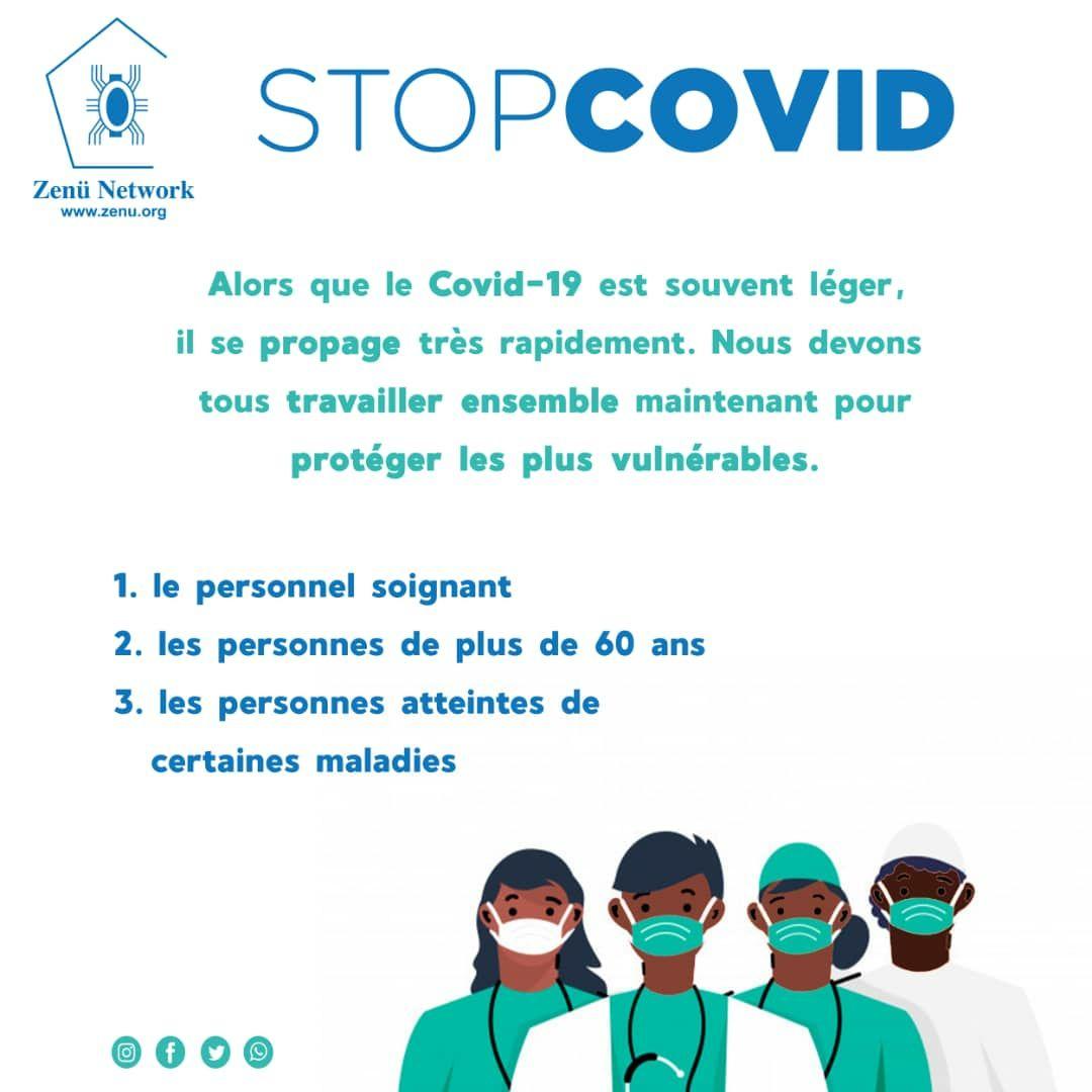 zenunetwork's tweet photo. #Covid_19 

Protégeons les plus vulnérables :

Le personnel soignant
Les personnes âgées
Les personnes atteintes de certaines maladies.

#ZenuNetwork
#OMS 
#MINSATE https://t.co/lE7Q3BVIJX