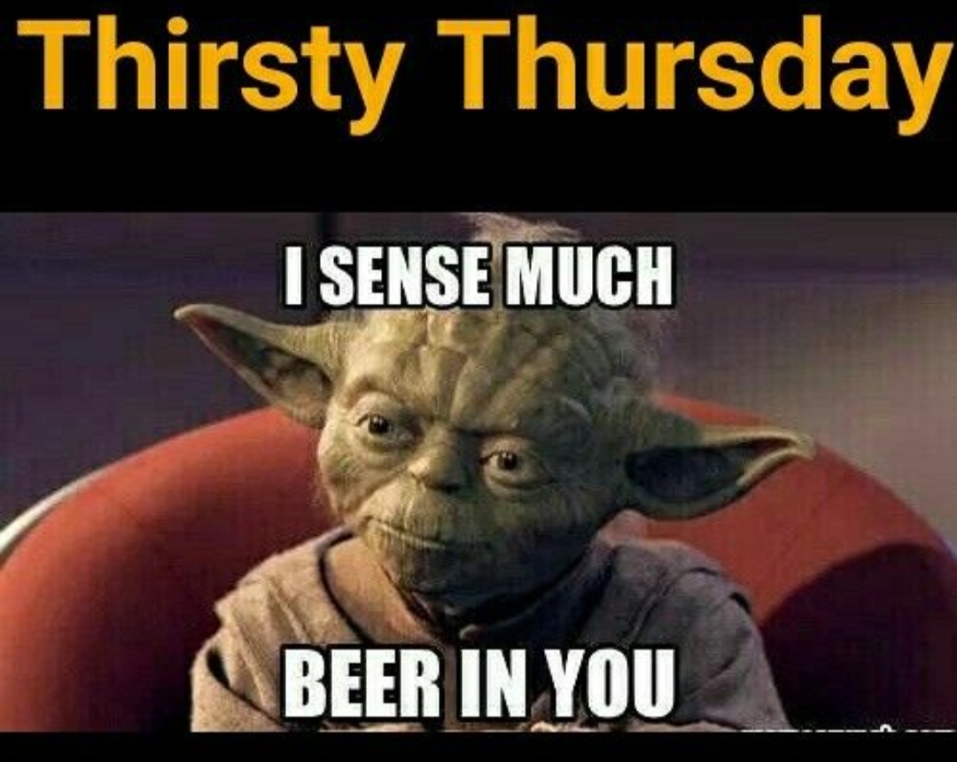 Here's to Thirsty Thursday! 
