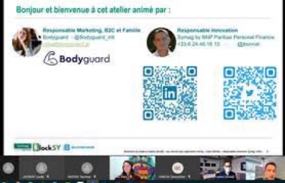 Nous sommes très fiers d’organiser nos ateliers « makers » pour nos collaborateurs. Au menu aujourd’hui : tout comprendre sur la blockchain et montrer comment elle est responsable en luttant contre les violences avec <a href="/_HeHop/">HeHop</a>. Mais aussi le cyber-harcèlement avec <a href="/Bodyguard_intl/">Bodyguard</a> !