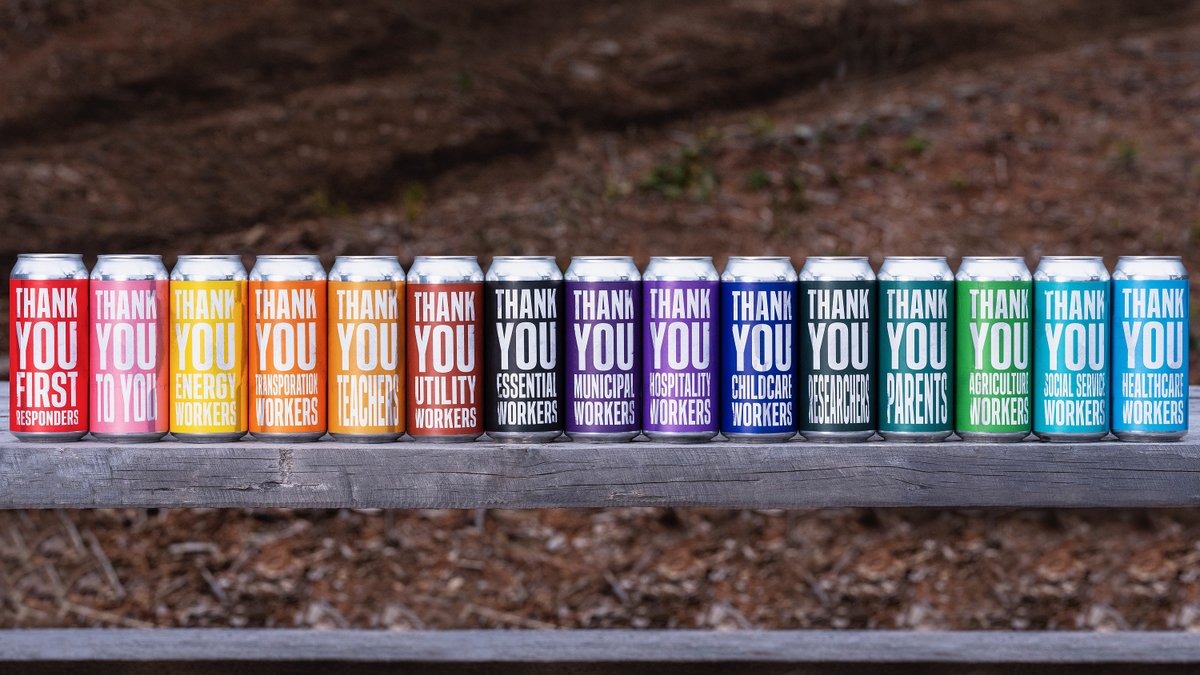 TreeHouseBrewCo's tweet photo. Fresh this morning is a beer called Thank You. https://t.co/f3ESnuTmyS