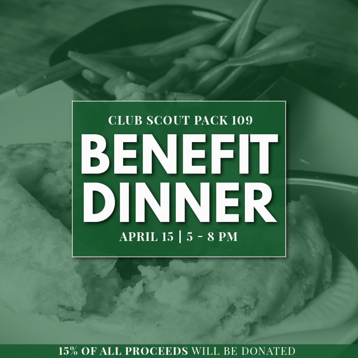 daddyospub's tweet photo. Calling all friends, family, neighbors, and anyone with an appetite! Come out and support your local Cub Scouts with delicious food and fun. Don't forget to put your receipt in the bucket! 15% of all proceeds will be donated to pack 109. We look forward to welcoming you all! https://t.co/0zeif2OVRW
