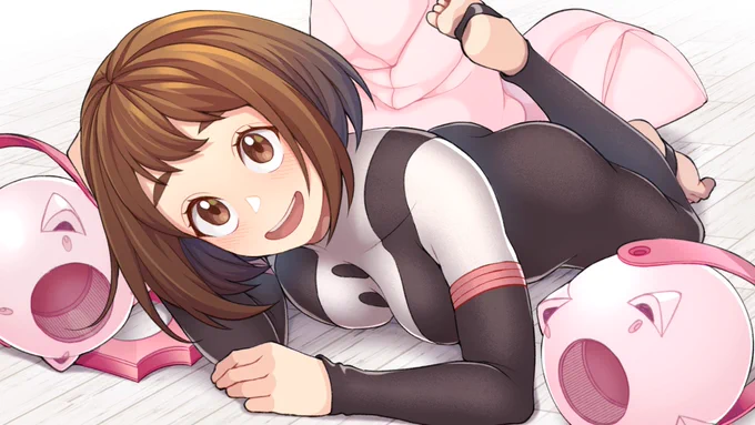 #見た人も無言で茶髪美少女貼れ
【ヒロアカ】お茶子ちゃん 