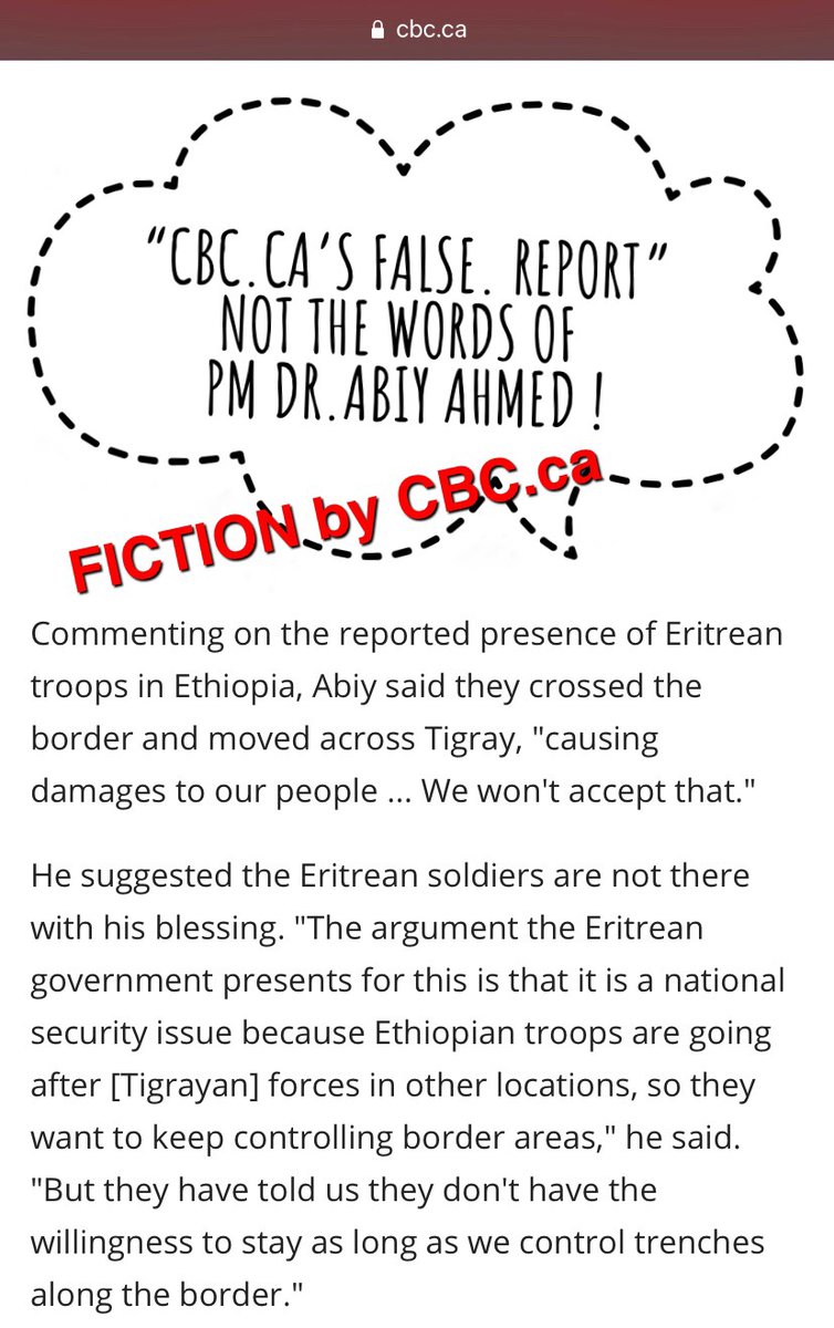 AmanNebiat's tweet photo. Deliberate #MISINFORMATION &amp; #IRESPONSIBLE fabricated reporting by https://t.co/kat0rSyiv5 to incriminate #Eritrea. CBC as other media outlets is on a campaign of blackmailing #Eritrea. #freeTheTruth 
https://t.co/tYAKOCc7hO https://t.co/6qXVkqj51F