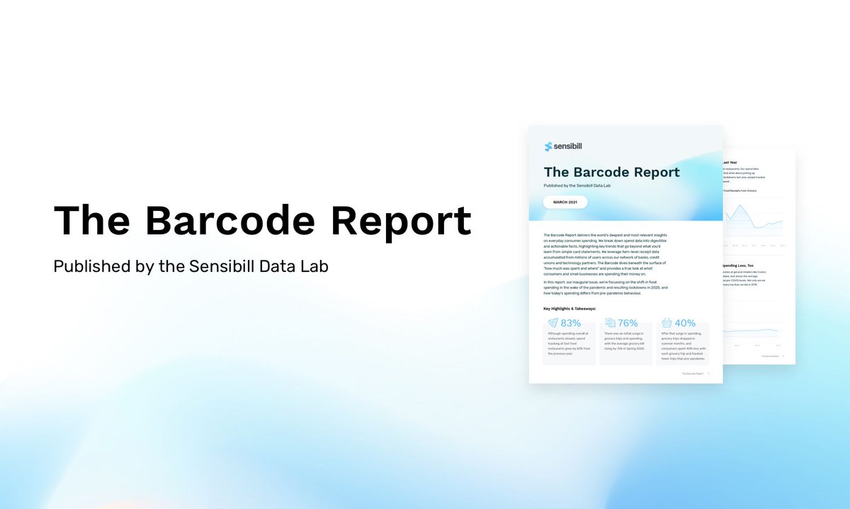 If you haven't yet downloaded our March 2021 Barcode Report, you won't want to miss it 😉 We share the deepest level of consumer spend insights—every month 👏 Grab your free copy before our April 2021 report goes live! buff.ly/3bTm8qO