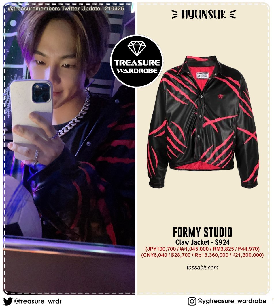 TREASURE_WRDR's tweet photo. #HYUNSUK
#NIKELAB x #OFFWHITE Magia Ball White - $100
#FORMYSTUDIO Claw Jacket  $924

@treasuremembers
#TREASURE #TREASUREWARDROBE #트레저 #トレジャー  #choihyunsuk #최현석 https://t.co/vF1AwmrSOl