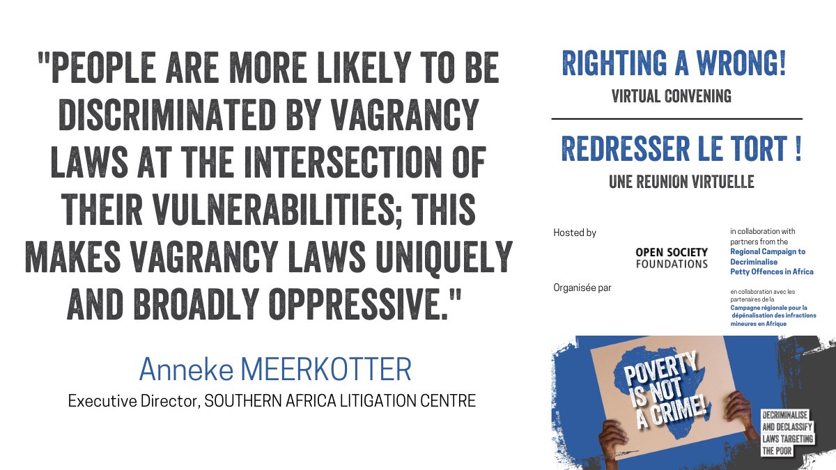 Campaign to Decriminalise Poverty & Status tweet media