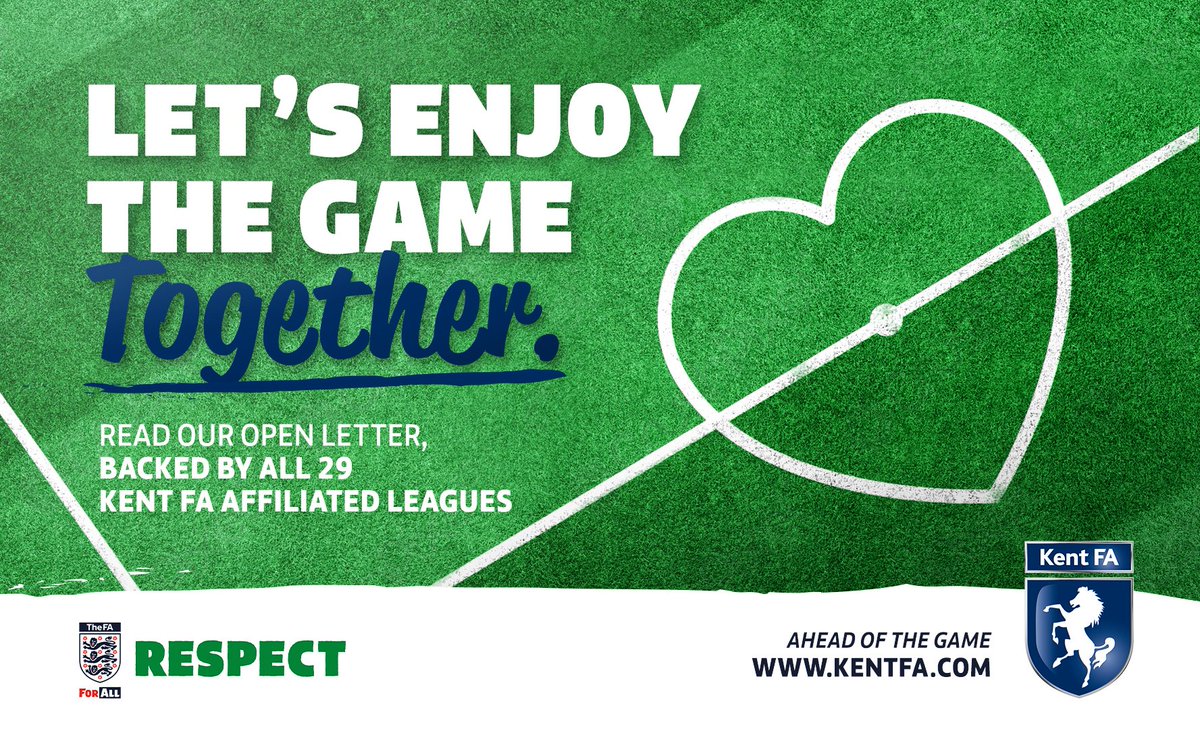 KentFA's tweet photo. OPEN LETTER | With #grassroots #football set to return on Monday 29 March, #Kent FA has today published an open letter to players, spectators and officials of our local game.

➡️ https://t.co/1cSt7tyk1o

#WeOnlyDoPositive https://t.co/L12KKZZc4Z