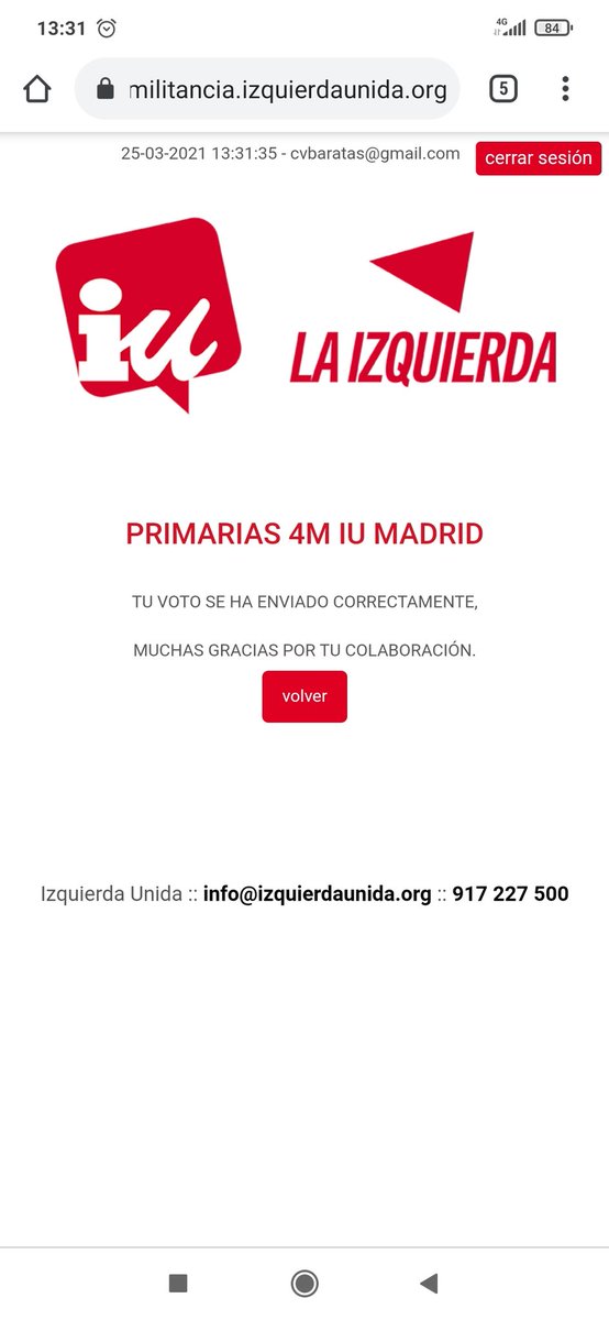 cvbaratas's tweet photo. Pues ahí va un voto más para @MadridConTodas, por cabeza, por disciplina y por el amor a la justicia que despiertan las camaradas que integran la lista. 

#MadridConTodas https://t.co/FFOiA1hPvr