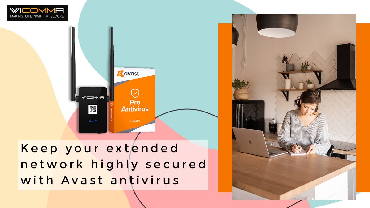 WicommFi's tweet photo. Take a #wise step to get a range extender that comes along with #Avast #antivirus and make your Computer System #secure. #Wicommfi range extender will maintain a stable Wi-Fi network at every corner of your #house. Get more detailed information at https://t.co/5l6MorcSvf https://t.co/653OuMR4mh