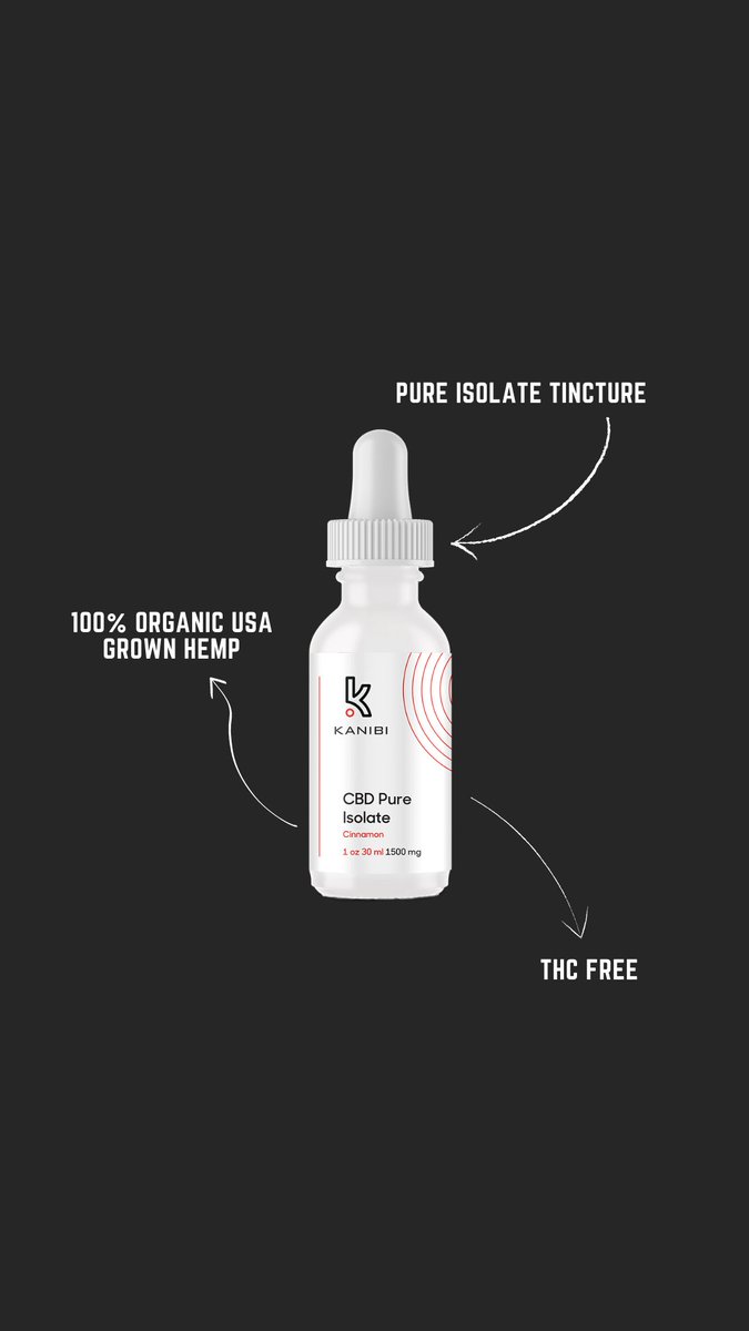 TryKanibi's tweet photo. For those of us who need to avoid even trace amounts of THC, Kanibi’s Pure Isolate Tincture is the solution. #CBD https://t.co/SrmhzRwNUf