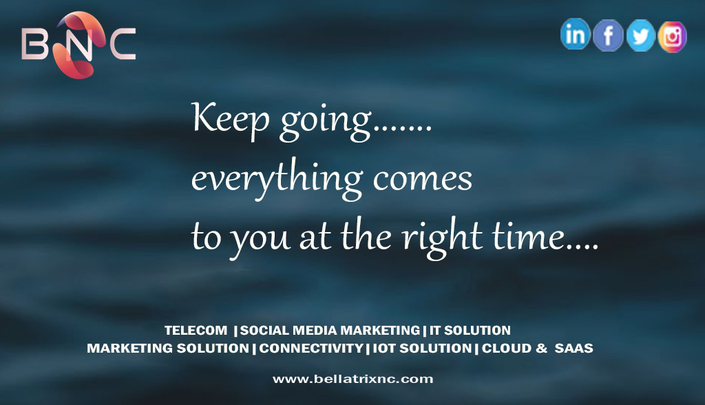bellatrixnc's tweet photo. Keep going everything comes to you at right time..
#positivity #positivevibes #righttime #goodthoughts #goldenflyers #Belltrixnetworksolution #bellatrixnetwork #bnc #BellatrixNC #socialmediaMarketingSolutions #connectivity #Mobility #graphicdesign #telecomservices https://t.co/LN0pWFkwB6