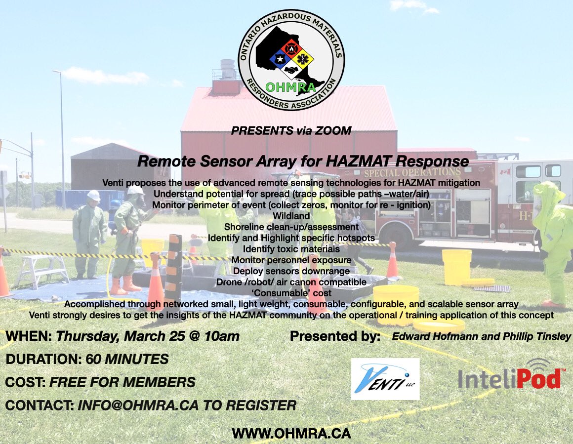 FirehouseTrain1's tweet photo. Another Free Hazmat training class @ohmra starts at 10am this morning!๐ท๐ฉโ๐ป#ohmra #hazmatassociation #ontariohazmat #digitalmagazine #hazmat #newsletter #alwayslearning #coldzone https://t.co/7zdYb6RVsg