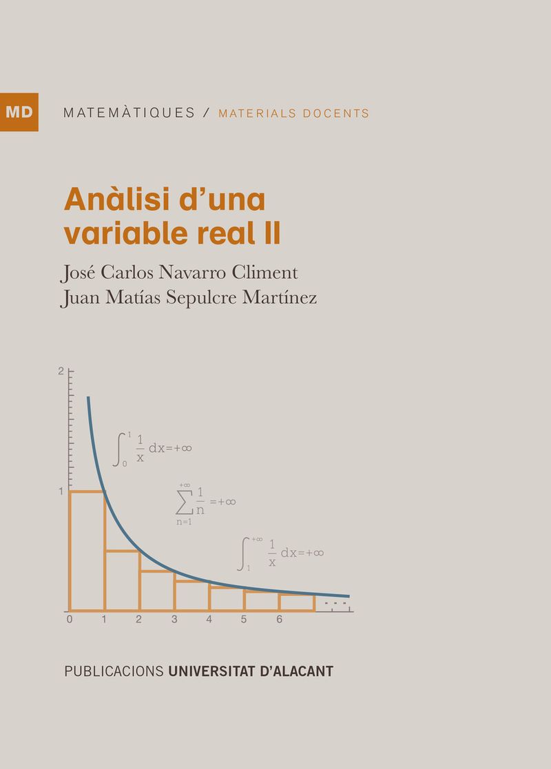 JMSepulcre's tweet photo. Os presentamos nuestro manual "Anàlisi d'una variable real II", especialmente dirigido a los estudiantes de un primer curso universitario que continúan con el estudio del #AnálisisMatemático desde un punto de vista formal:

https://t.co/KlQGCErXaL

#Series #Integrales #Primitivas https://t.co/47ZM8bt8cG