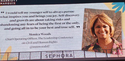 JackandJillAMV's tweet photo. Wrapping up a celebration of Women’s History Month with a special message from our President Monica Woods. This message was featured on a billboard in Times Square. #womenshistorymonth #jackandjillofamericainc https://t.co/DCzXfgXVqg
