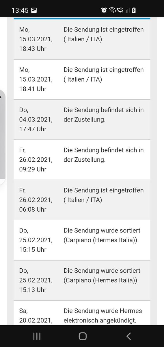 Nie wieder ein Paket mit #hermes ! Jetzt weiß keiner, wo das Teil abgeblieben ist.🤦‍♀️🤬😈