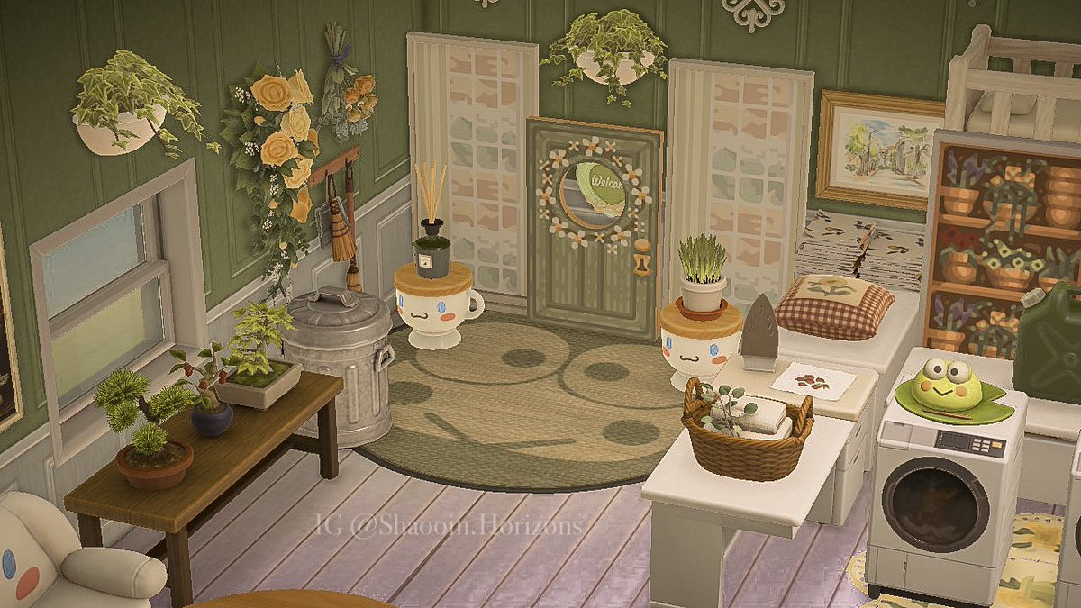 Emly 🌻 on Twitter "A laundry room 🤍 acnh animalcrossing…
