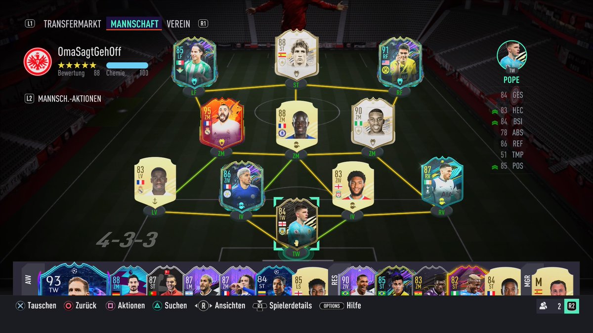 JanMert20880940's tweet photo. #Sheeshteam Hey Yaya und com.Das ist mein Team.Tradeable sind Torres,Pope,Kante,Lainez.Budget 500k. Danke im Voraus https://t.co/eZMHnE6ay5
