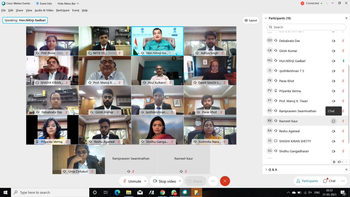 IIMMumbai's tweet photo. The Closing Ceremony for the ‘Global Online Certification Course on Supply Chain Digitization and Management’ was graced by Ms. @gangadharansind SVP & MD, @saplabsindia.
#NITIE #SCM #SupplyChain #SAP #DigitalSCM https://t.co/LoGSzbQY06