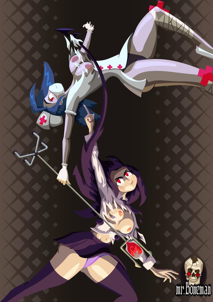 MBoneman's tweet photo. Did you expect that I ain't gonna make piquant nude version? Bad guess, I even made in different tiers)
#NSFW #rule34hentai #Skullgirls #Valentine #Filia https://t.co/yVIMU5jrwB