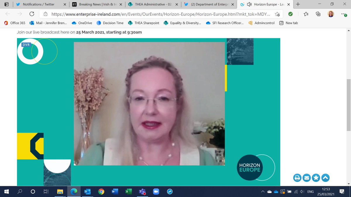 Interesting thoughts on internationalisation via #HorizonEU from <a href="/FournetMargaret/">Margaret Fournet</a> from <a href="/AthloneIT/">GlassForSnap</a>  at the <a href="/HorizonEuropeIE/">Horizon Europe Ireland</a> launch @THEA_Irl <a href="/ait_research/">@TUSMidlands_Research</a> @AIT__LIT