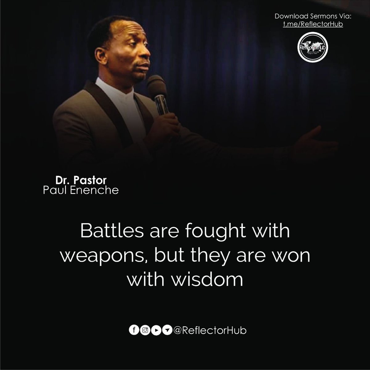 RestorationWrds's tweet photo. Wisdom is the Key to Victory
#TriggeredThursday
@DrPaulEnenche https://t.co/LDIvrN1d4n