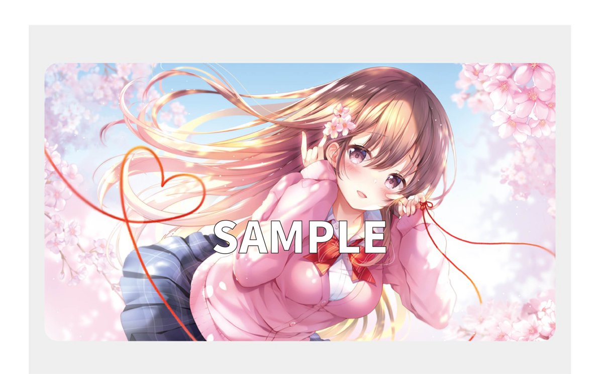 パッショーネ高繊細生地プレイマット イラストレーター 桜もよん 桜の下で G Project通信販売のイラスト