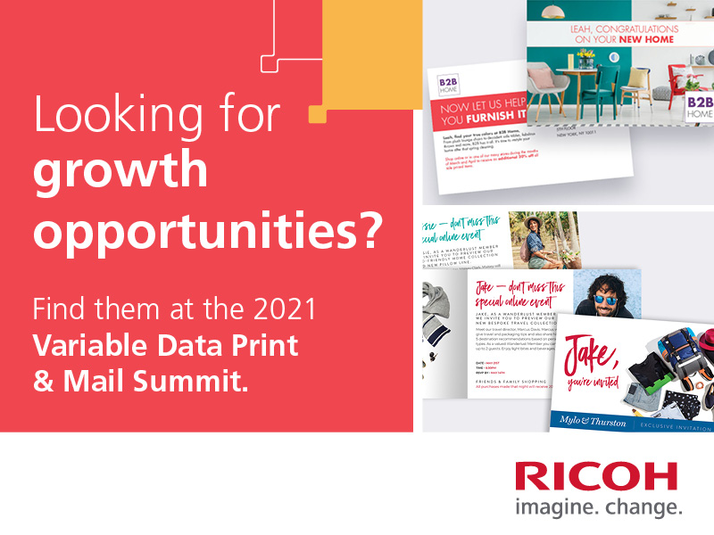 Mark your calendars! We are proud sponsors of <a href="/APT_tech/">Association for PRINT Technologies</a>’s 2021 Variable Data Print &amp; Mail Summit on April 14. Join us at this virtual event for expert sessions on variable print, personalization, and #directmail: bit.ly/3rh1FSB #APTech