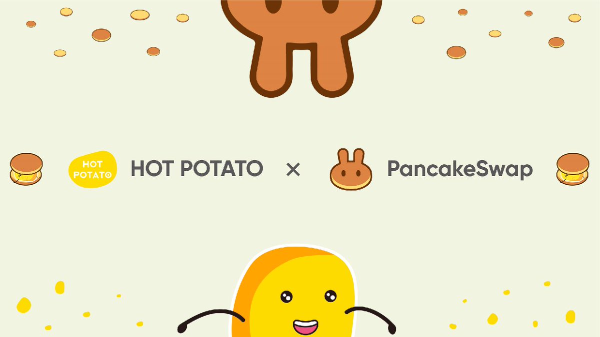 Great News🔥🚀

😍We are excited to announce that  #HotPotato is now listed on <a href="/PancakeSwap/">PancakeSwap</a>🚀

✅You can now Swap/Trade/Add liquidity here:  exchange.pancakeswap.finance/#/add/BNB/0x54…

🔥Happy Trading!🔥

$HP #BSC #PanCakeSwap