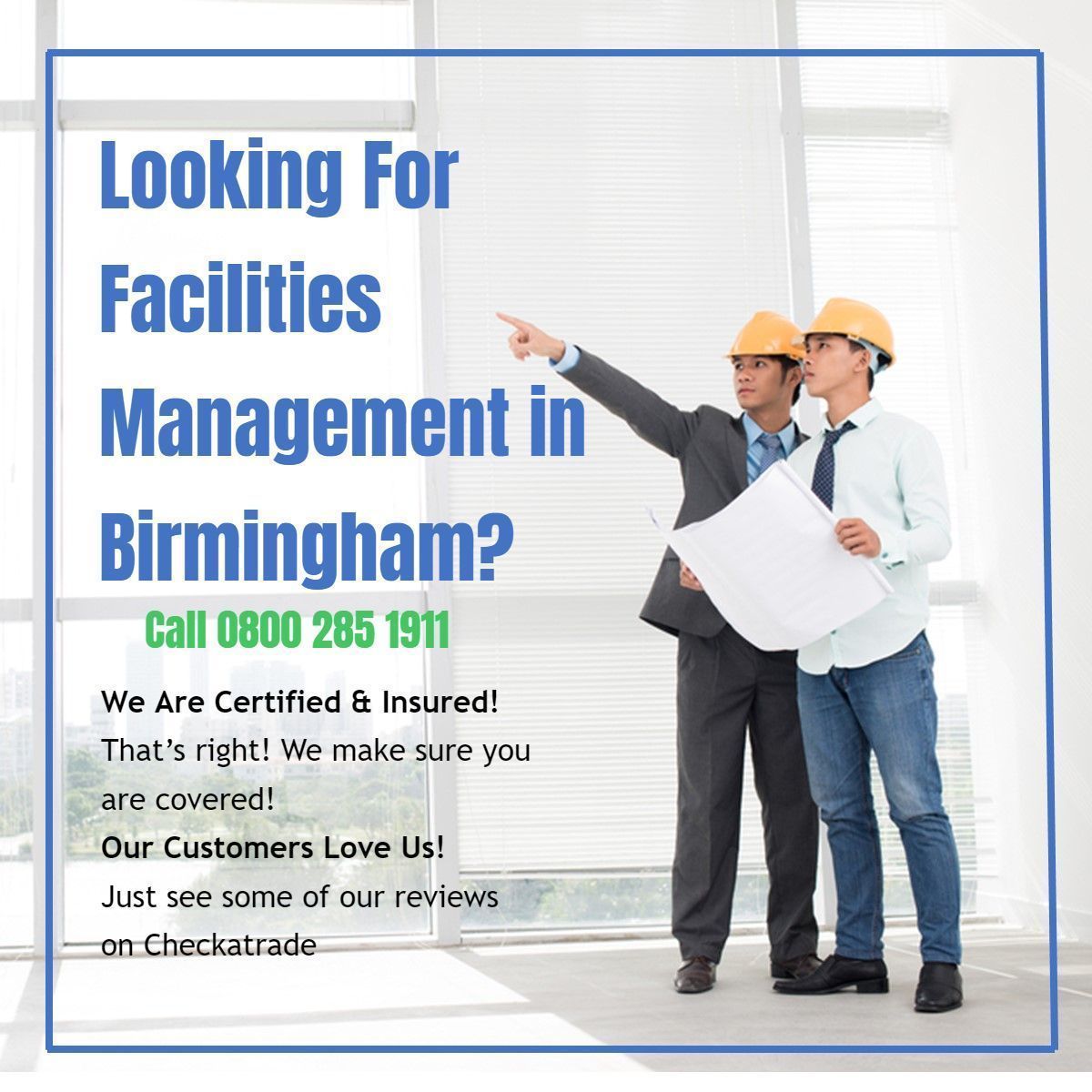 trades247's tweet photo. Need Facilities Management in Birmingham? Your search ends right here!

Call 0800 285 1911
Visit Our Website: https://t.co/C5u6TzeJmL
.
#Birmingham  #Walsall #Midlands #England #WestMidlands #Uk #UnitedKingdom https://t.co/S0UbsOyaAL
