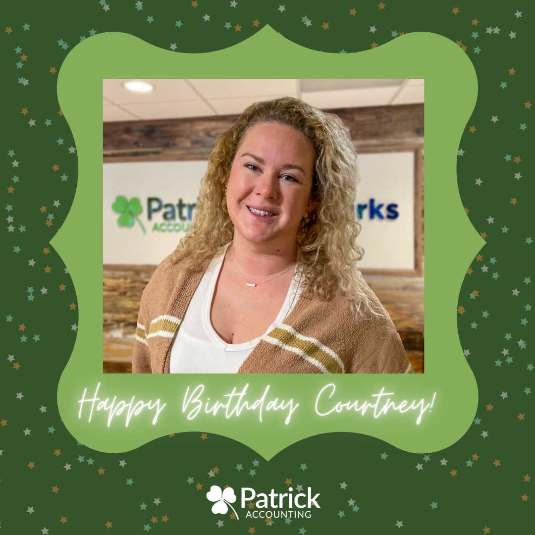 PatrickAcct's tweet photo. Happy Birthday to one of the newest ladies on our team. We sure are glad to have you with us at Patrick Accounting Courtney. Sending lots of birthday wishes your way today! https://t.co/FcYOcuOQiN