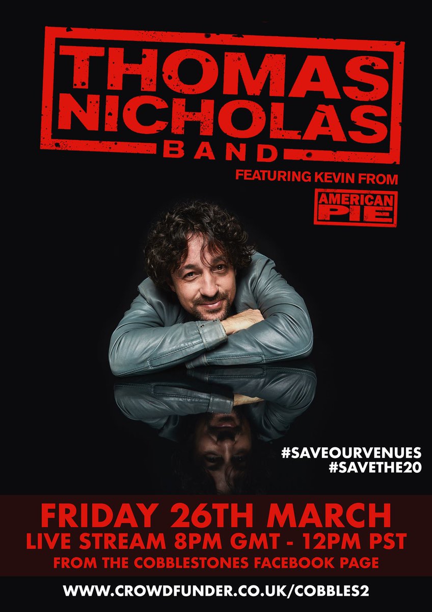 musicvenuetrust's tweet photo. Tomorrow, in aid of @Cobblesuk and #savethe20...
Join @TINBand for a Facebook Live takeover tomorrow from 8pm! 🎸
This stream is free to view but donations will be accepted on @crowdfunderuk.
RSVP 👉 https://t.co/Ur6aFAjNQm
Donate 👉 https://t.co/Hxh7I4RtJl
#saveourvenues https://t.co/INmkg8de6r
