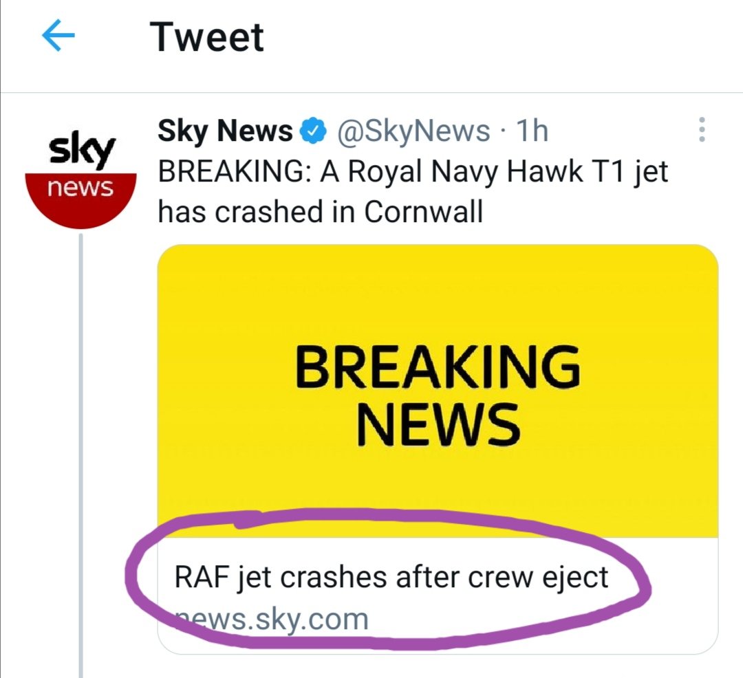 Rob_Cruikshanks's tweet photo. @LostPompeyLad @SkyNews It says RAF jet here. https://t.co/z1cpRFzlyy