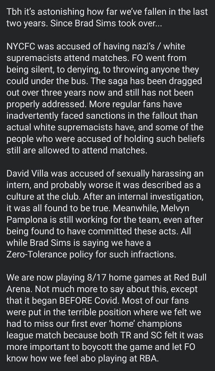 BroadwayCJ97's tweet photo. I did not write this but straight facts
@NYCFC #SimsOUT https://t.co/loksqSKMdi