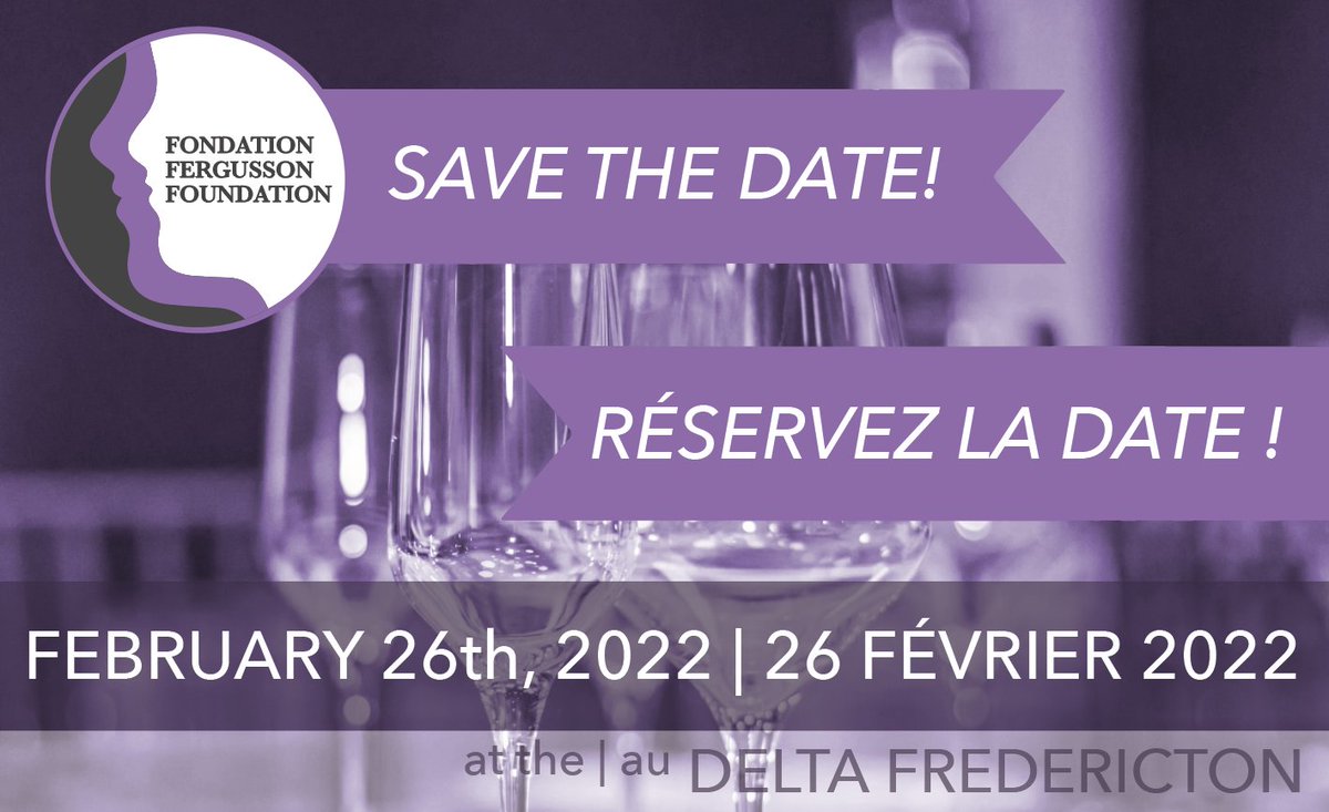 SAVE THE DATE! | RÉSERVEZ LA DATE !

The Fergusson Foundations 10th Gourmet Food &amp; Wine Adventure gala is BACK! Join us on February 26, 2022 at the Delta Fredericton
Rejoignez-nous le 26 février 2022 au Delta Fredericton

#food #wine #fundrise #community #eliminatefamilyviolence