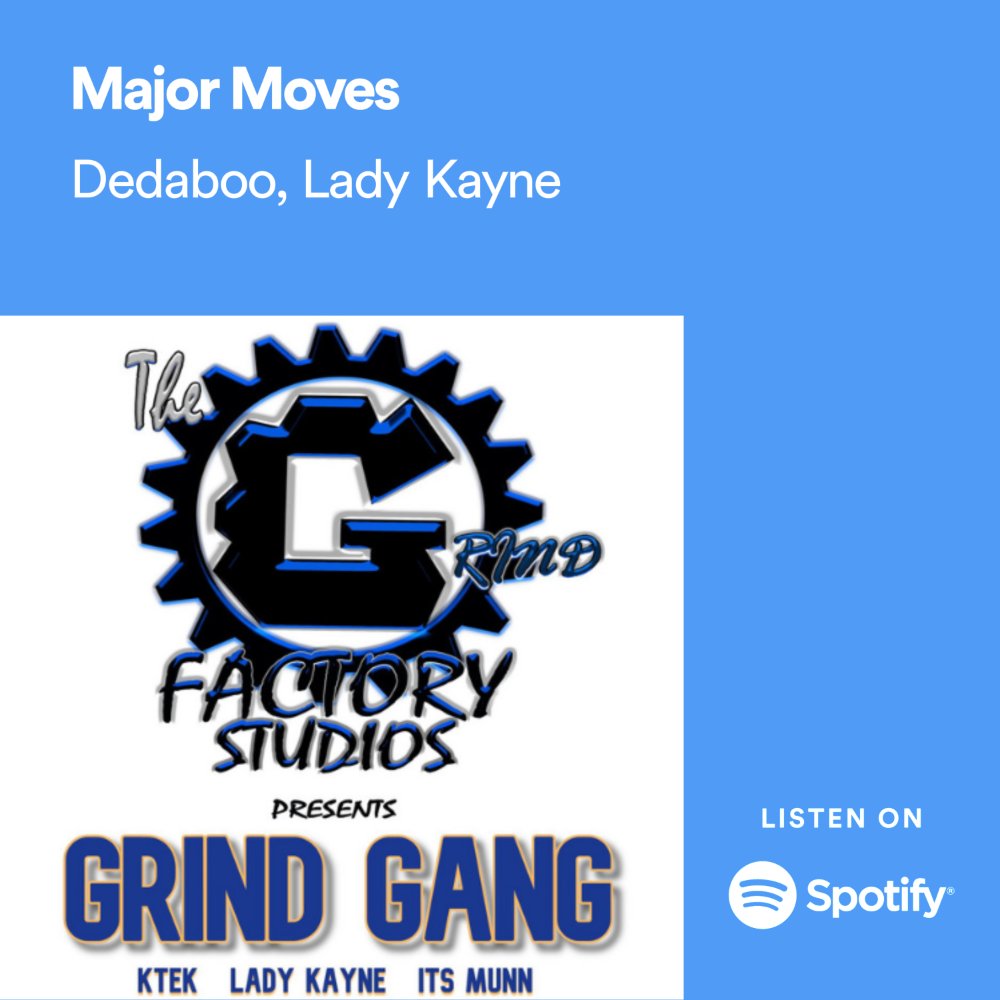 grindfactoryatl's tweet image. 💪🤑💯 Soundtrack for your #MajorMoves today...
🎼 Major Moves 🎼 ft @LadyKayne + @QUEENDEEBABY 👑👑🌺
Available on @Spotify + ALL streaming platforms‼️

open.spotify.com/track/1JQoDGIU…

artistecard.com/ladykayne
#ladykayne #dedaboo #grindqueens #spotify